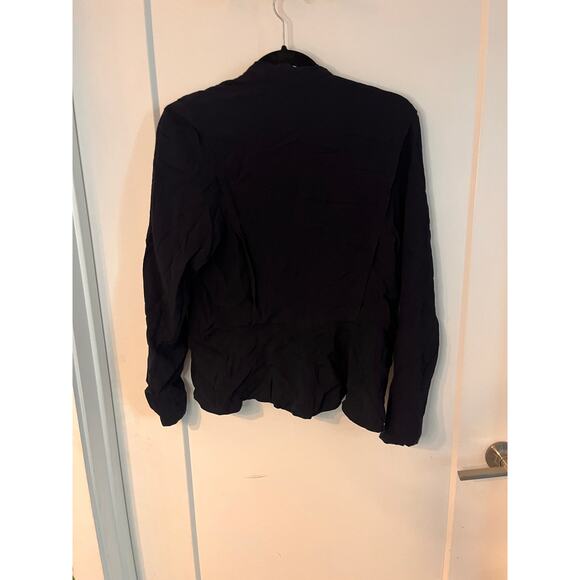 See By Chloe Black Long Sleeves Button Front Blazer Coat Size US 8 - Picture 2 of 9